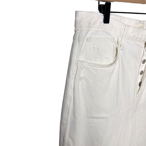 Favorite Daughter The Otto High Waist Boyfriend Jeans White Size 32 Distressed - Picture 10 of 14